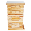 VEVOR Bee Hive - Kit de inicio de 40 colmenas de abejas con marco de madera de cedro recubierta de cera de abejas 2 cajas de abejas profundas y 2 medianas