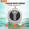 Calentador de agua eléctrico mini con tanque de 4 galones VEVOR de 1440 W