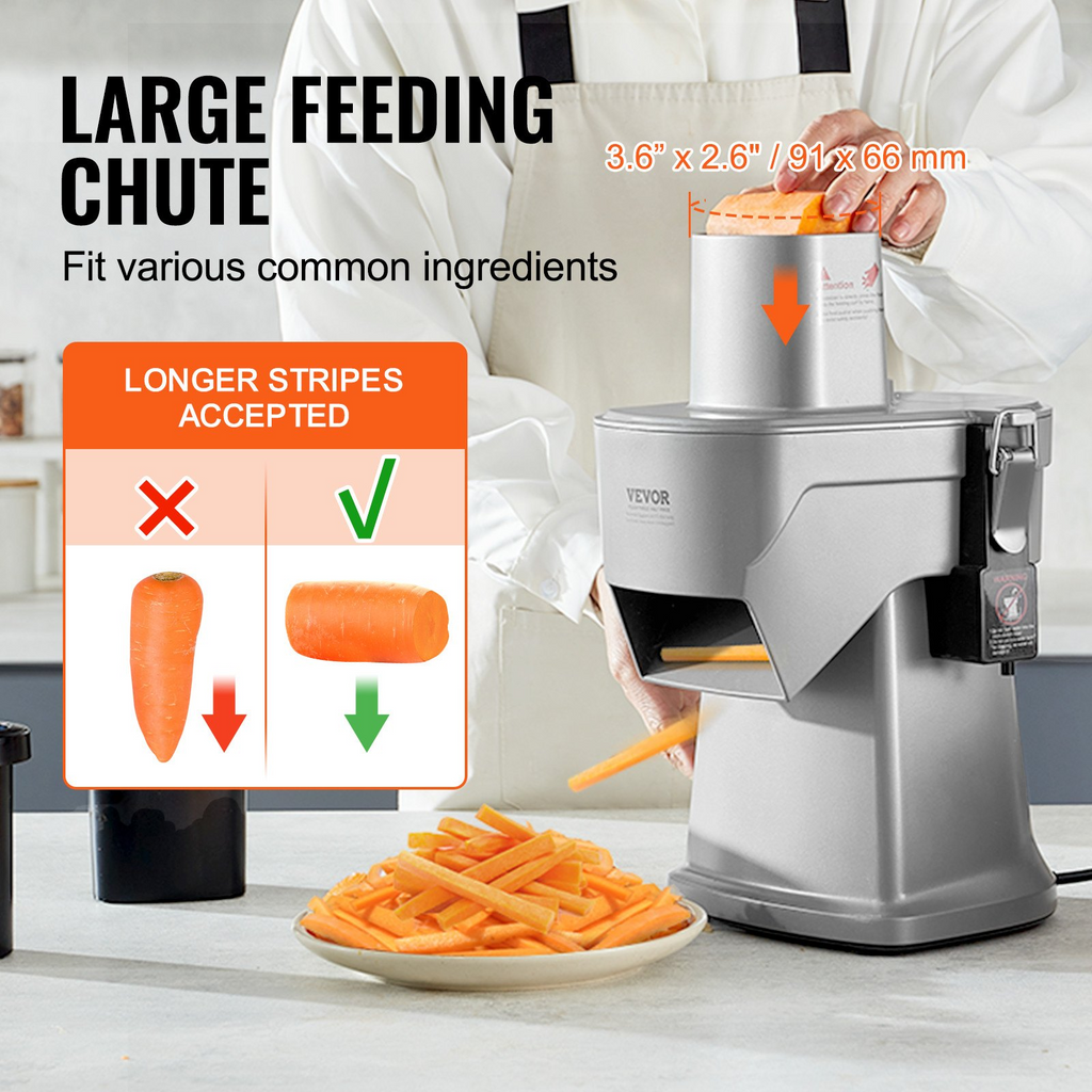 Cortadora de verduras eléctrica de alimentos multifuncional 4 en 1 picadora de verduras de 200 W para cortar triturar cortar en cubitos y rebanar