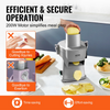 Cortadora de verduras eléctrica de alimentos multifuncional 4 en 1 picadora de verduras de 200 W para cortar triturar cortar en cubitos y rebanar