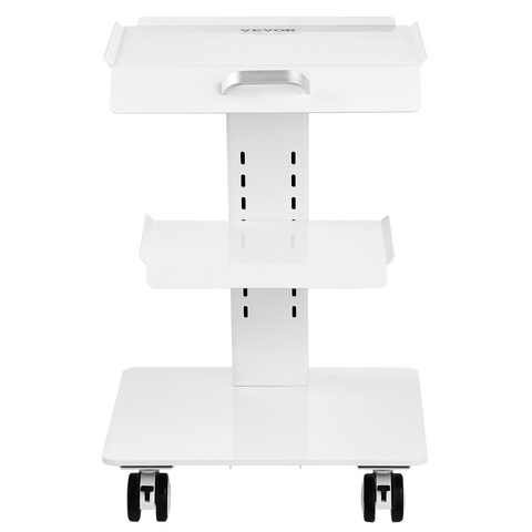 VEVOR carro de laboratorio 3 capas ruedas giratorias capacidad 220 lb para laboratorio clínica belleza salón