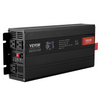 Inversor de onda sinusoidal pura VEVOR 3000 vatios de CC 12 V a CA 120 V con 2 salidas de CA 2 puertos USB 1 puerto tipo C pantalla LCD y control remoto
