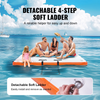 VEVOR Muelle flotante inflable de 8 x 6 pies