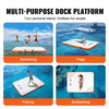 VEVOR Muelle flotante inflable de 8 x 6 pies