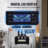 Máquina para hacer helados comerciales VEVOR rendimiento de 18-28 l/h de 1850 W 2 cilindros de acero inoxidable de 5,5 l