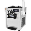 Máquina para hacer helados comerciales VEVOR rendimiento de 18-28 l/h de 1850 W 2 cilindros de acero inoxidable de 5,5 l