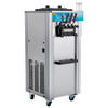 Máquina para hacer helados comerciales VEVOR rendimiento de 21-31 l/h de 3 sabores de 1800 W cilindro de acero inoxidable de 2 x 5,5 l panel LED con preenfriado automático y limpieza
