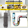 Cable de limpieza de desagües VEVOR de 15mts  x 1/2 pulgada, cable de núcleo sólido, cable de alcantarillado, barrena de drenaje, limpiador de cables, serpiente, tubería de obstrucción, cable de limpieza de desagües JH2