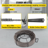Cable de limpieza de desagües VEVOR de 15mts  x 1/2 pulgada, cable de núcleo sólido, cable de alcantarillado, barrena de drenaje, limpiador de cables, serpiente, tubería de obstrucción, cable de limpieza de desagües JH2