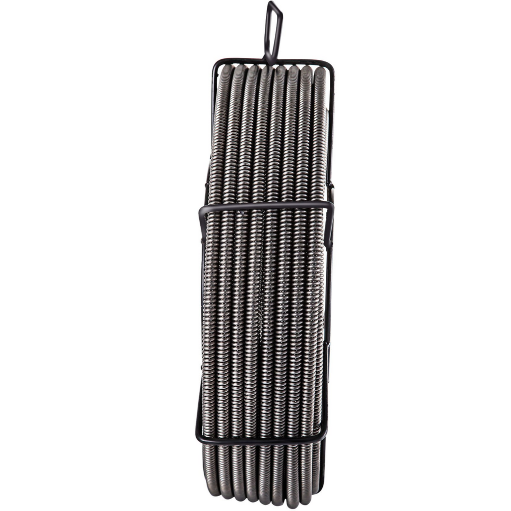 Cable de limpieza de desagües VEVOR de 15mts  x 1/2 pulgada, cable de núcleo sólido, cable de alcantarillado, barrena de drenaje, limpiador de cables, serpiente, tubería de obstrucción, cable de limpieza de desagües JH2