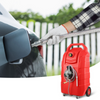 VEVOR Fuel Caddy, 32 galones, tanque de almacenamiento de combustible portátil sobre ruedas, con bomba de transferencia manual, contenedor de combustible diésel y gasolina JH2