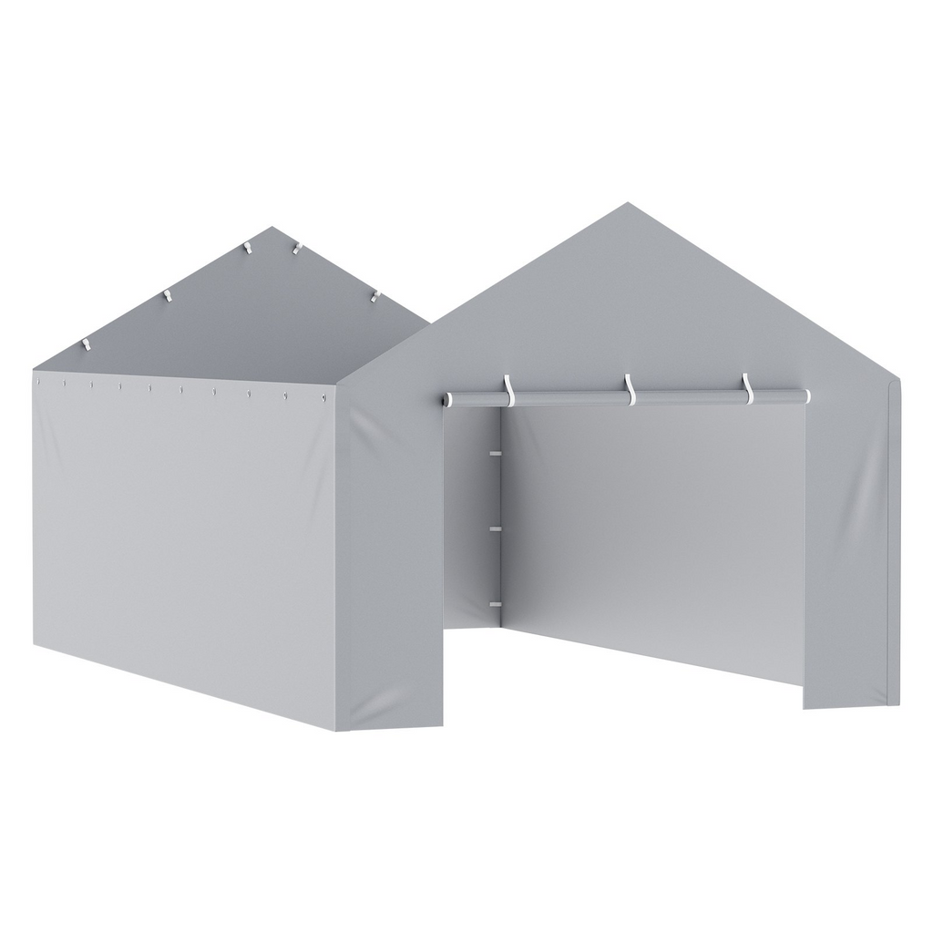VEVOR - Lona de repuesto para toldo de cochera pared lateral 12 x 20 pies(parte superior y marco no incluidos)