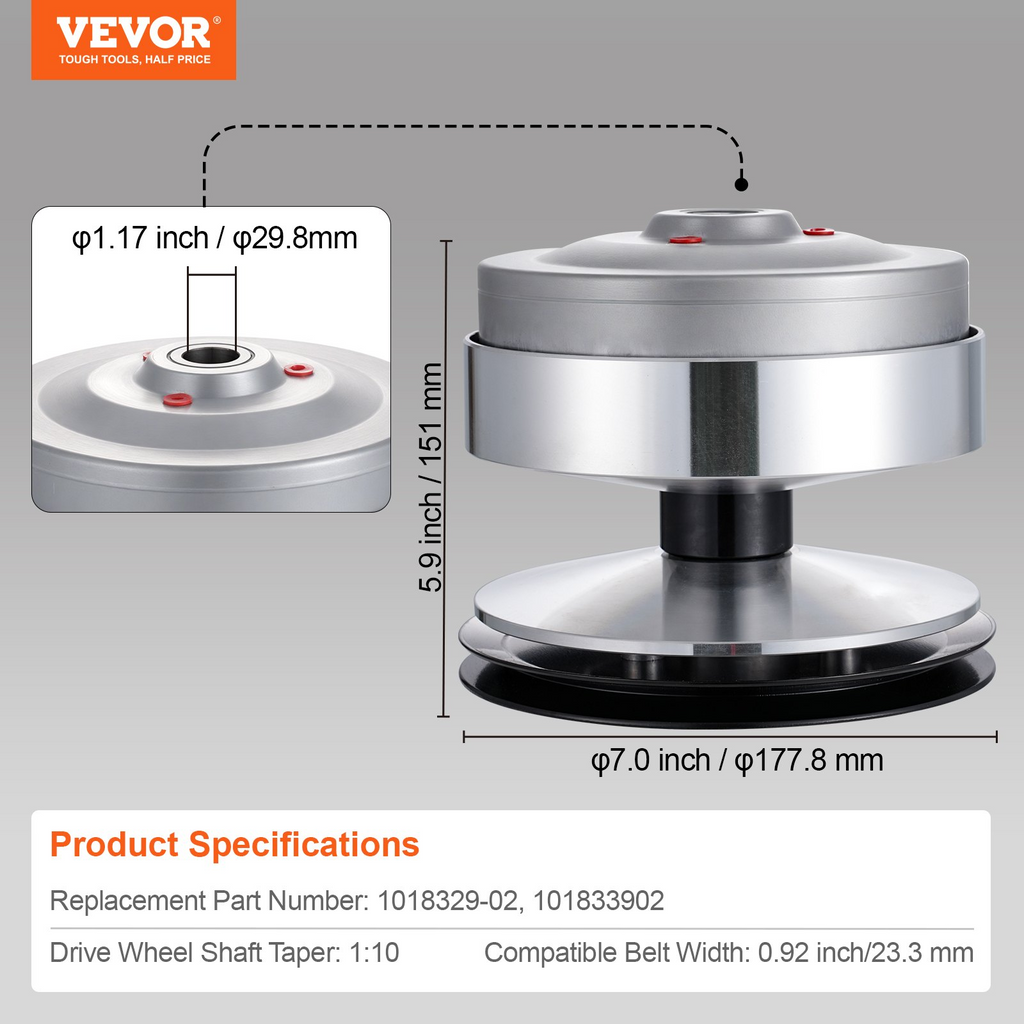 Embrague de transmisión para carrito de golf VEVOR compatible con Club Car DS 1997-2015 y Precedent 2004-2015