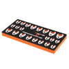 Juego de llaves de pata de gallo de 3/8" con 2 barras de extensión 24 piezas SAE 3/8"-1" y métricas 10-22 mm