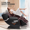 Sillón de masaje VEVOR:  de cuerpo completo con gravedad cero múltiples modos automáticos shiatsu 3D calefacción altavoz Bluetooth airbag rodillo para pies y pantalla táctil.