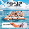 VEVOR Muelle flotante inflable de 8 x 5 pies