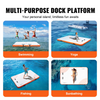 VEVOR Muelle flotante inflable de 8 x 5 pies