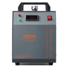 Enfriador de agua industrial VEVOR CW-3000(PRO) por aire de 150 W con capacidad de tanque de agua de 12 L caudal máximo de 18 L/min