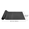 VEVOR Alfombrillas para garaje 2 rollos 17 x 3,6 pies 2,5 mm de grosor color negro de PVC para debajo del coche