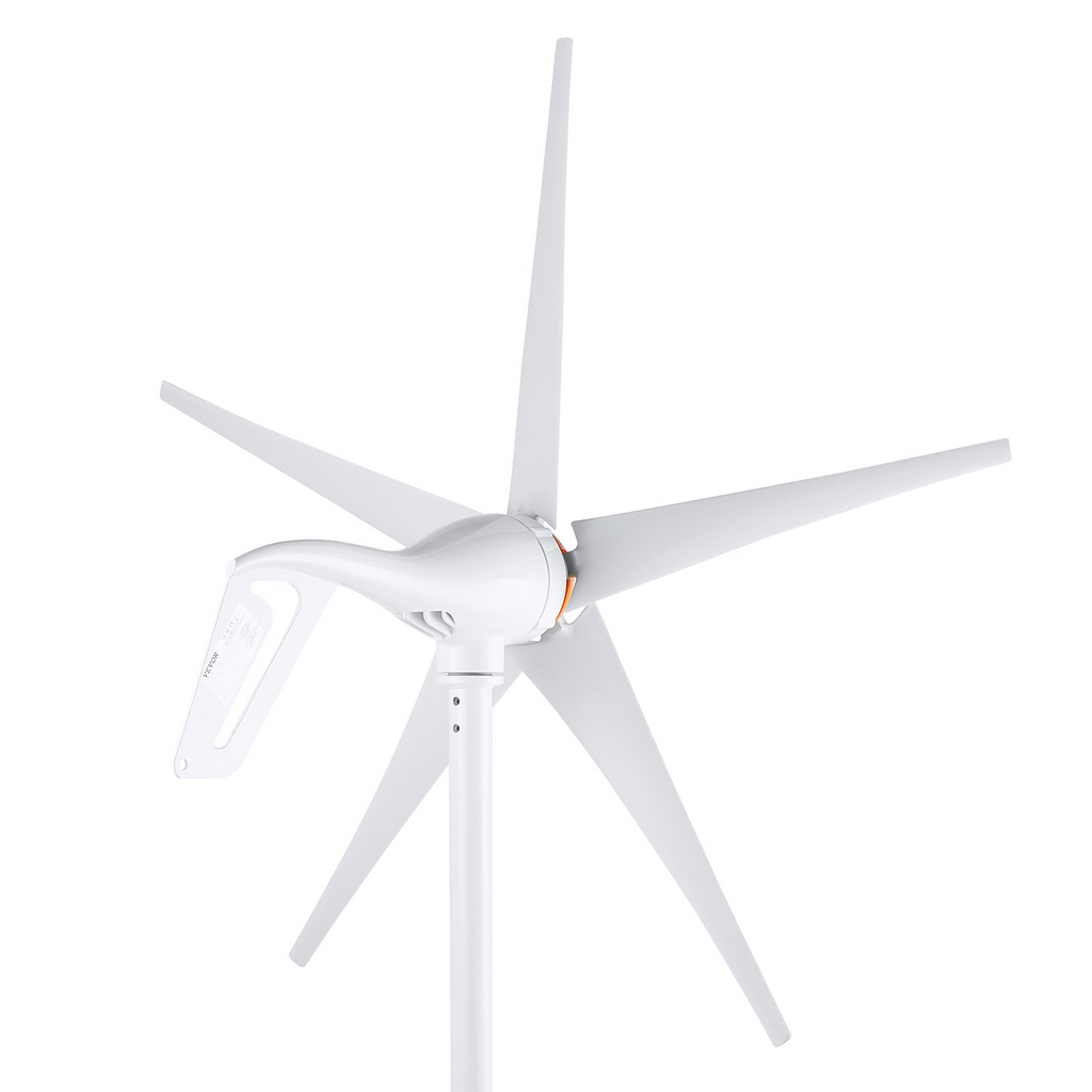 Generador de turbina eólica VEVOR de 500 W 12 V 5 aspas con controlador MPPT