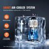 Enfriador de agua industrial VEVOR CW6000 de 1500 W con compresor capacidad del tanque de agua de 15 L caudal máximo de 65 L/min