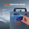 Enfriador de agua industrial VEVOR CW-5202 capacidad de tanque de agua de 7 l caudal máximo de 18 l/min