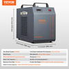 Enfriador de agua industrial VEVOR CW-5202 capacidad de tanque de agua de 7 l caudal máximo de 18 l/min