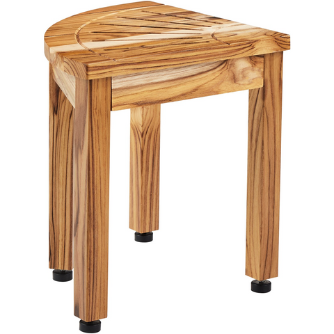 Banco de ducha de esquina de teca VEVOR 12,4