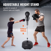 Saco de boxeo Reflex para adolescentes y adultos, saco de boxeo independiente de altura ajustable con guantes de boxeo y soporte,