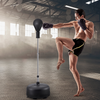 Saco de boxeo Reflex para adolescentes y adultos, saco de boxeo independiente de altura ajustable con guantes de boxeo y soporte,