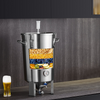Hervidor de agua de acero inoxidable VEVOR de 8 galones