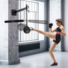 VEVOR Barra de boxeo giratoria de montaje en pared, barra giratoria con bola de boxeo, entrenador de velocidad de boxeo ajustable,