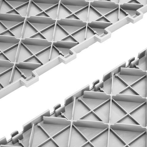 VEVOR Azulejos entrelazados para garaje 12 x 12 x 0,53 pulgadas paquete de 50 baldosas para suelo de garaje antideslizantes con textura de doble cara