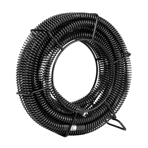 Cable de limpieza de desagües VEVOR de 13.5 MTS x 7/8 pulgadas, cable de limpieza de desagües seccional profesional con 6 cortadores para tuberías de 0,8