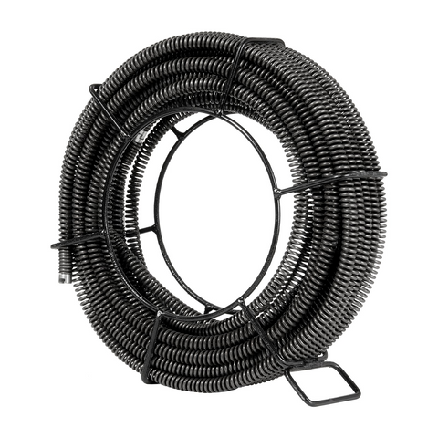 Cable de limpieza de desagües VEVOR de 20 MTS x 5/8 pulgadas, cable de limpieza de desagües seccional profesional con 7 cortadores para tuberías de 0,8