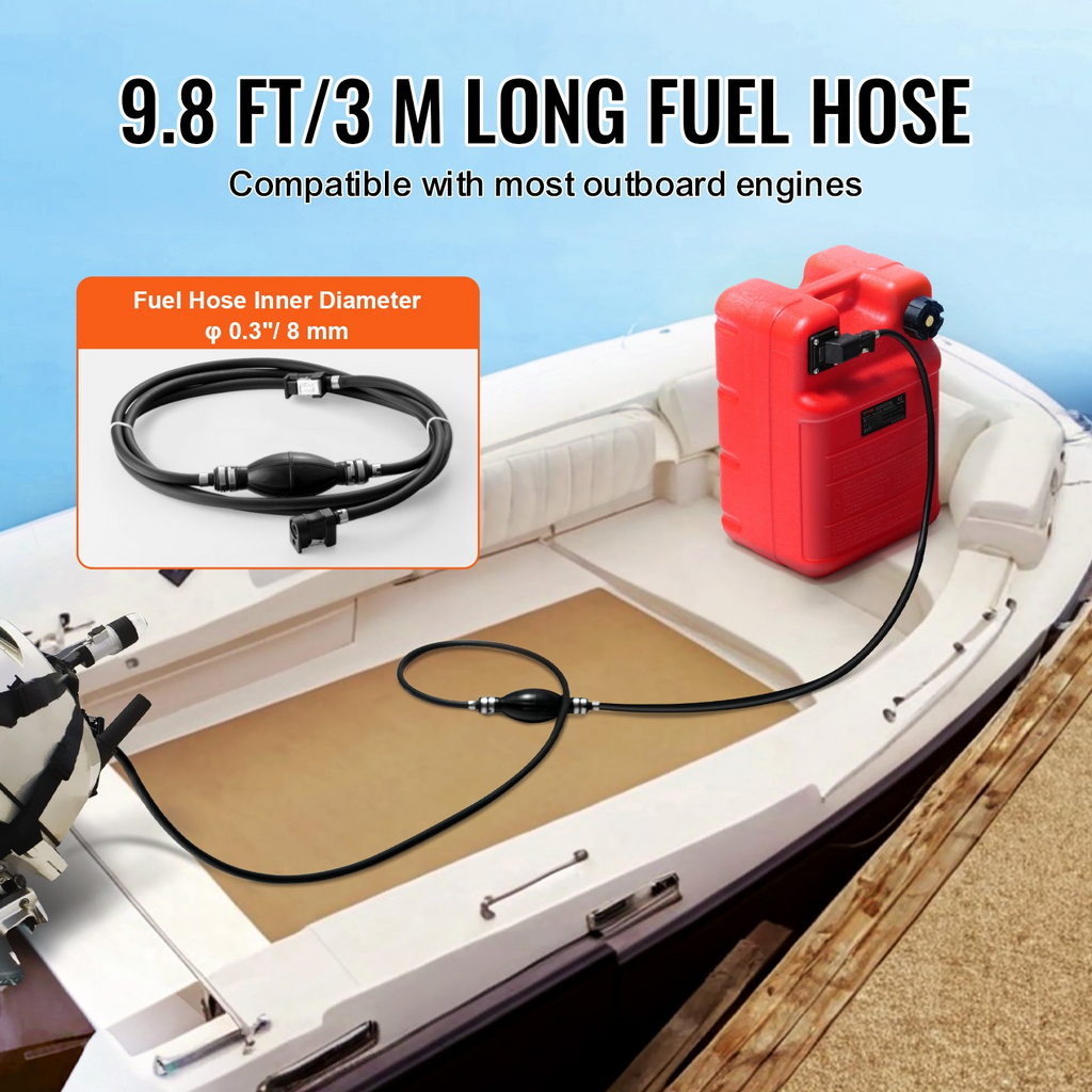 VEVOR Tanque de combustible marino 6,34 galones/24 l