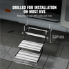 2 escalones escaleras retráctiles manuales para RV plegables capacidad de carga de 440 libras