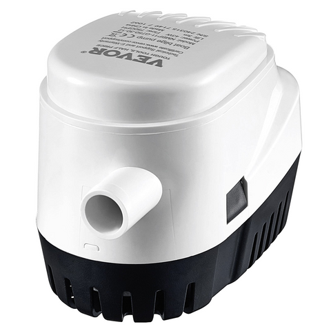 Bomba de achique VEVOR 750 GPH 12 V sumergible automática diámetro de salida de 0,7