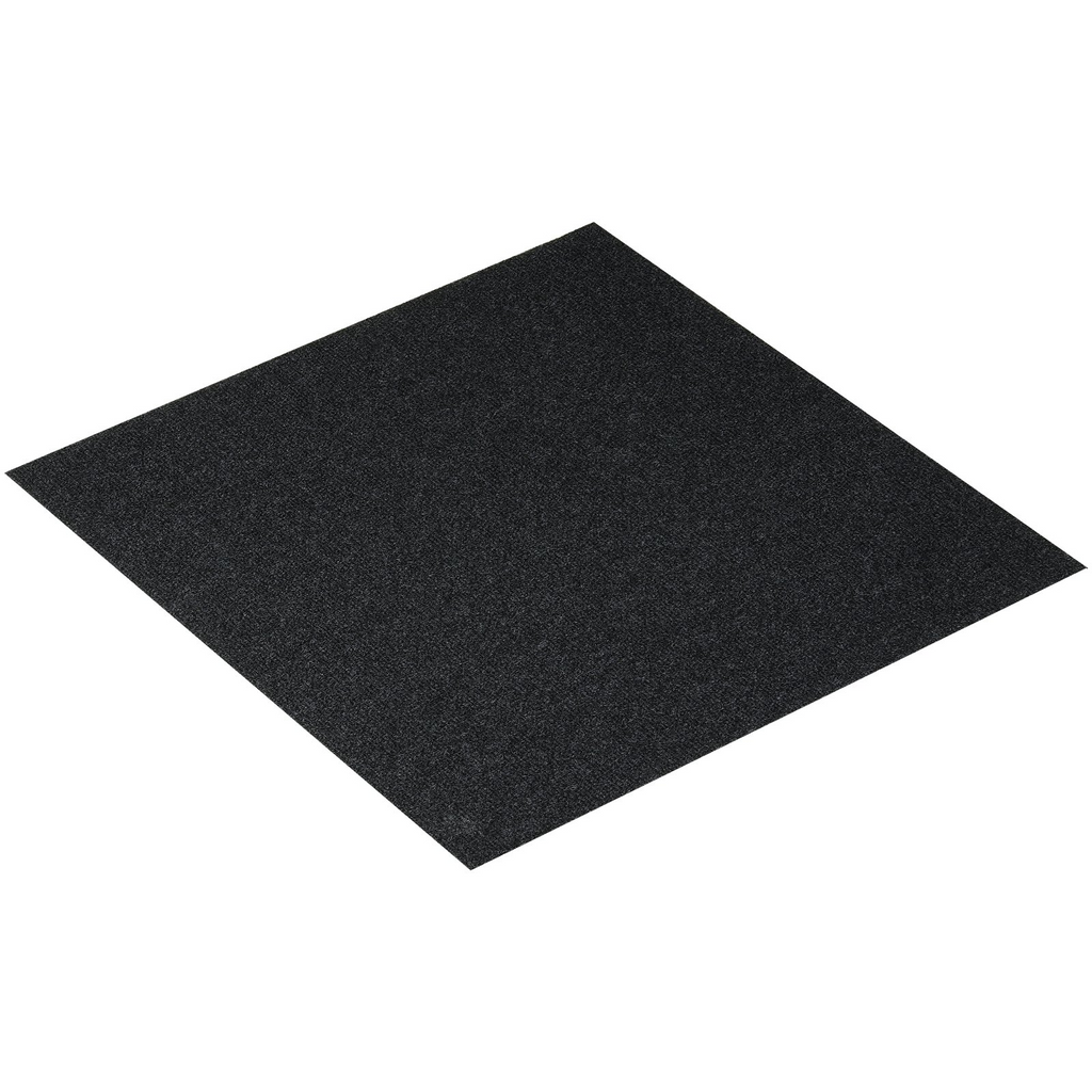 VEVOR - Losetas de alfombra autoadhesivas de 24 x 24 pulgadas con acolchado suave (15 losetas, negro carbón)
