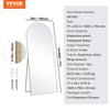 VEVOR Espejo de cuerpo entero arqueado 71'' x 30''
