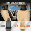 Fundas de asiento VEVOR universales para asientos delanteros de coche 2 piezas de piel sintética