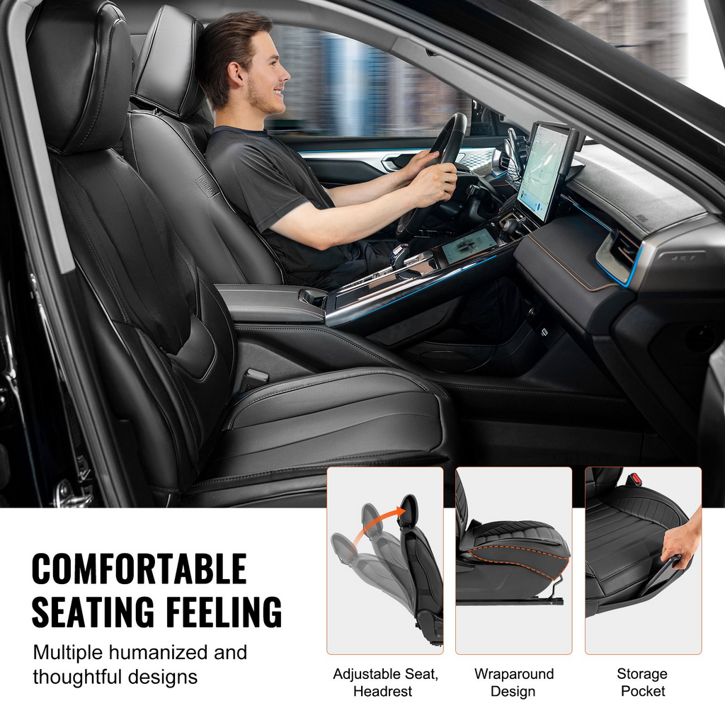 Fundas de asiento VEVOR universales para asientos de coche asiento delantero y trasero 13 piezas