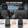 Fundas de asiento VEVOR universales para asientos delanteros de coche 2 piezas de piel sintética