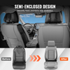 Fundas de asiento VEVOR para asientos delanteros de coche 2 piezas de piel sintética