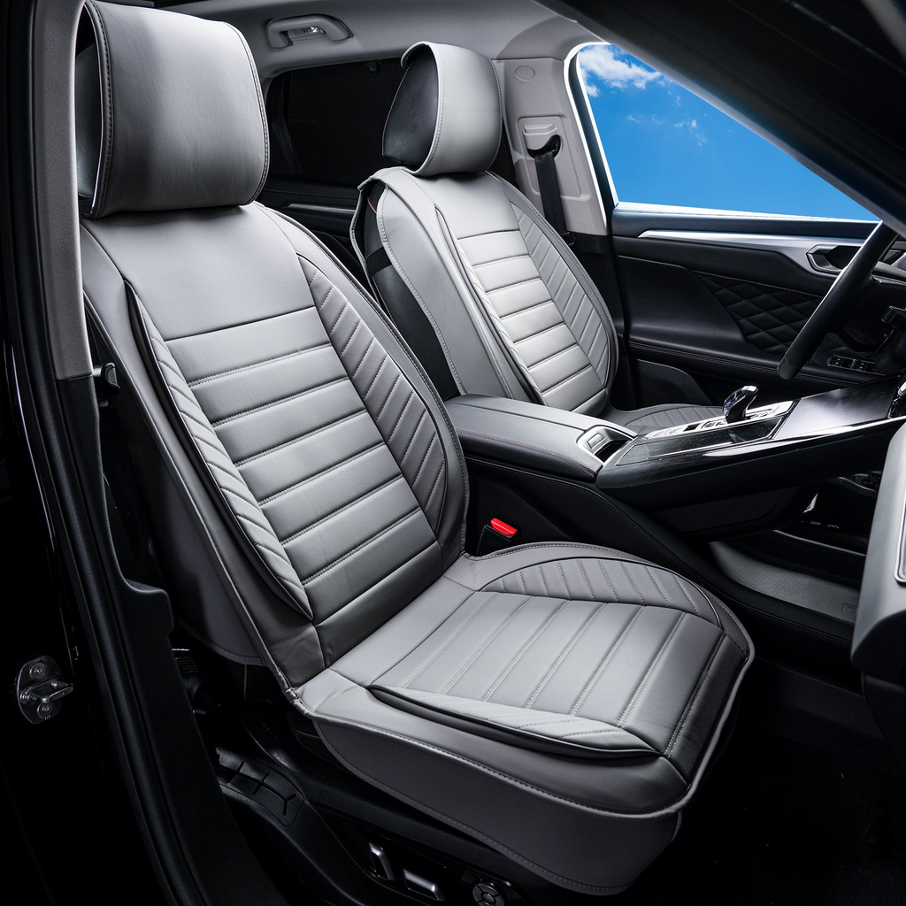 Fundas de asiento VEVOR para asientos delanteros de coche 2 piezas de piel sintética