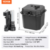 Bomba para fregadero de uso general VEVOR 1/3 HP 120 voltios flujo de 2900 GPH cabezal de 25 pies