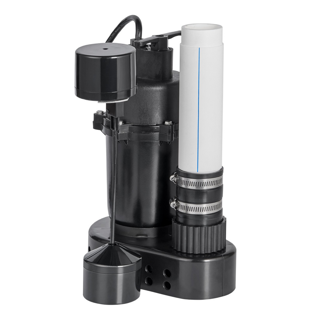 Bomba para fregadero de uso general VEVOR 1/3 HP 120 voltios flujo de 2900 GPH cabezal de 25 pies