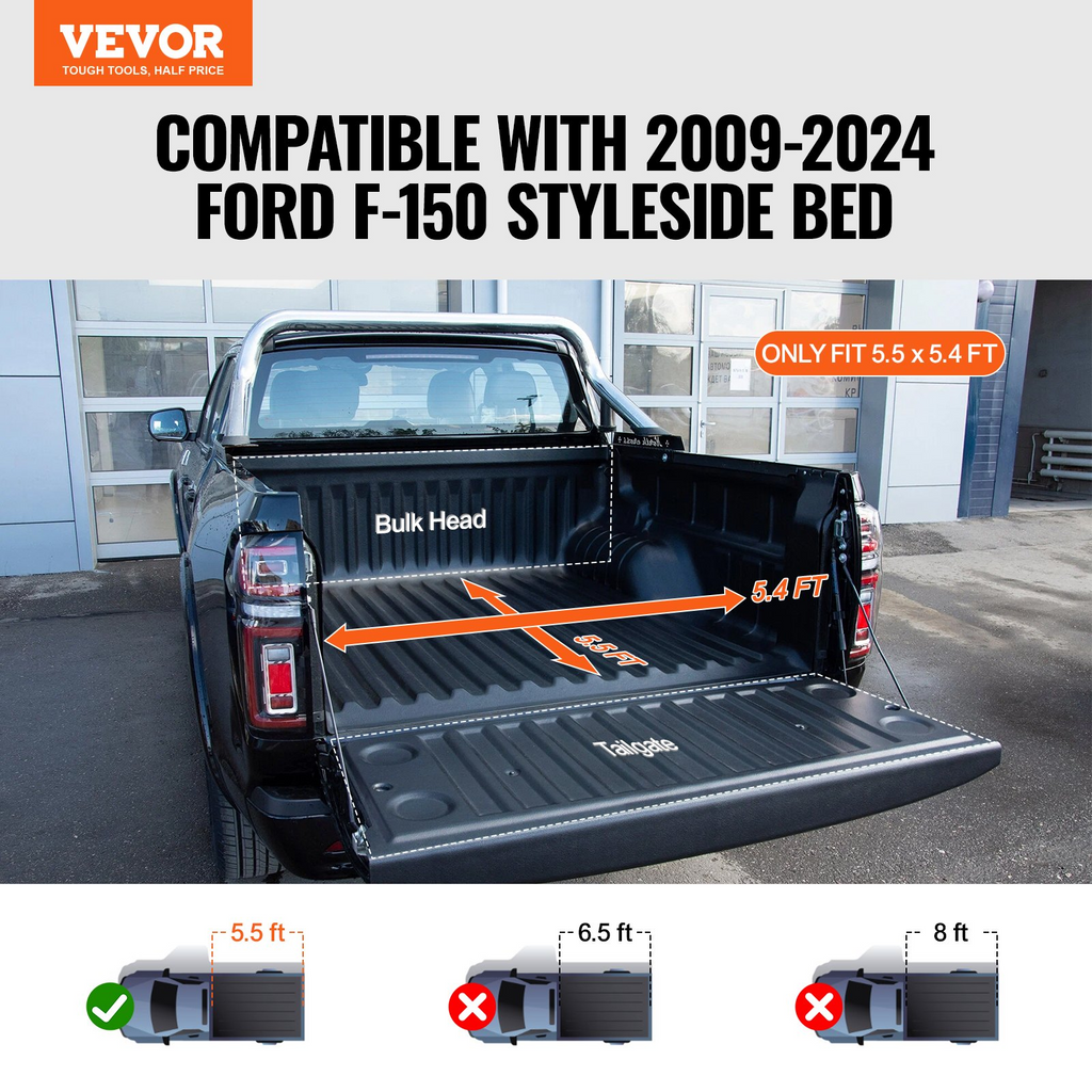 VEVOR - Funda enrollable para caja de camioneta