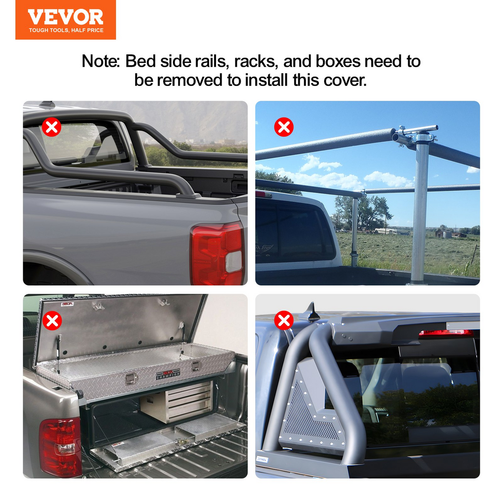 VEVOR - Funda enrollable para caja de camioneta