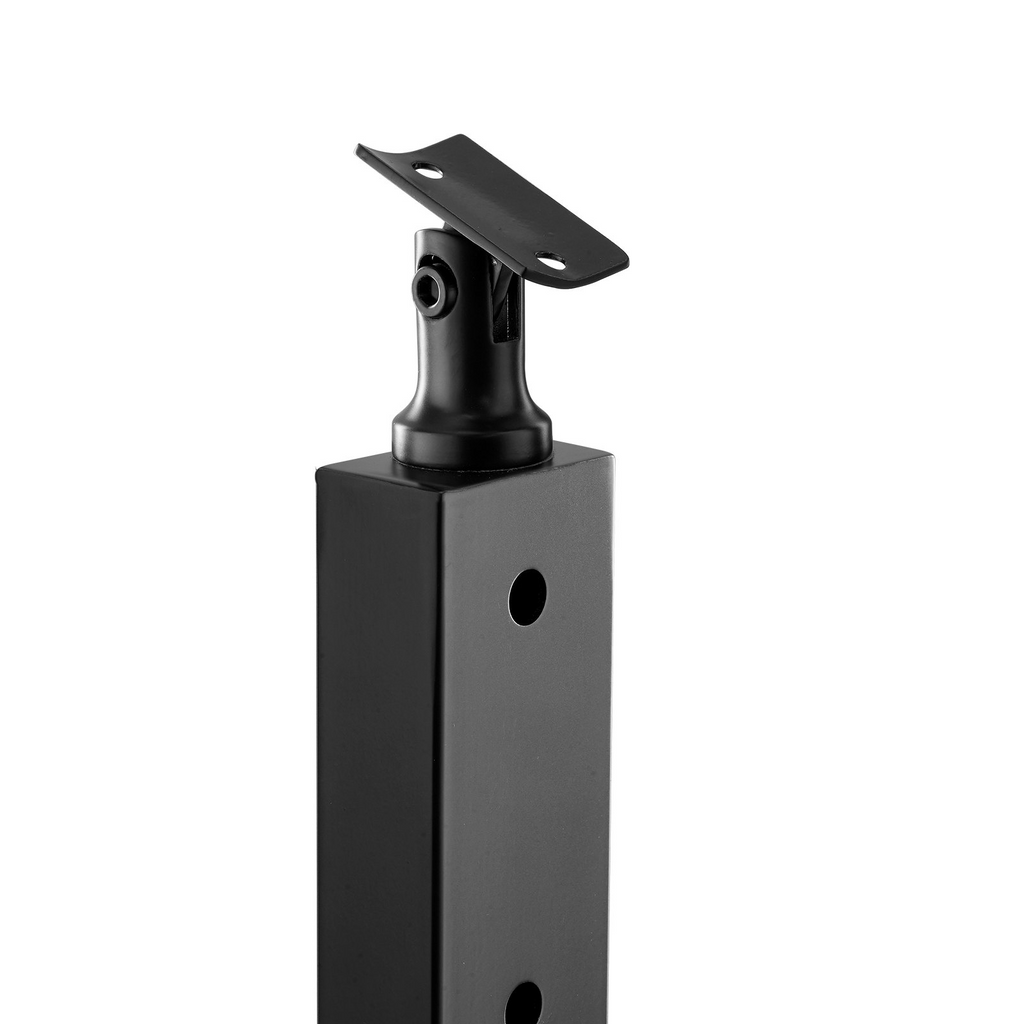 VEVOR Cable Railing Post Level Deck Stair Post 42 x 0.98 x 1.97" Cable Handrail Post Stainless Steel Brushed Finishing Deck Railing Pre-Drilled Pickets with Mounting Bracket Stair Railing Kit Black